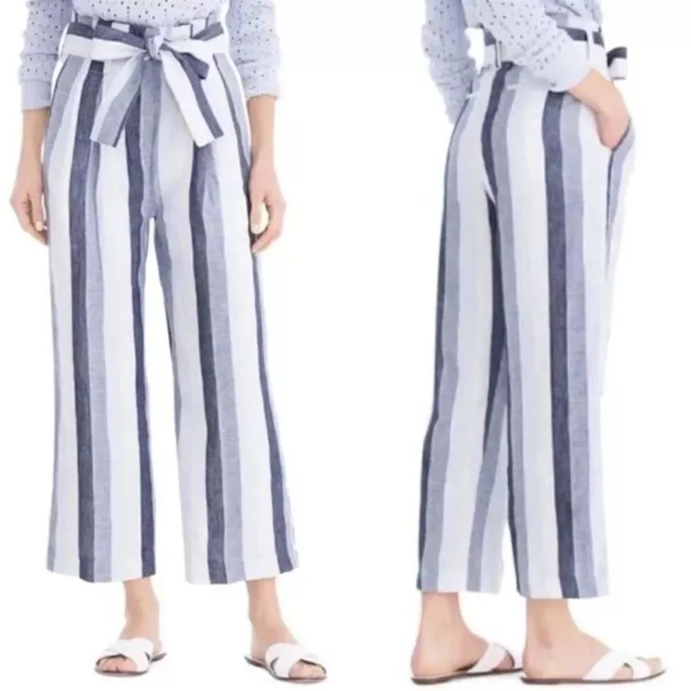 Point Sur Striped Paperbag Linen Pants - Picture 12 of 12